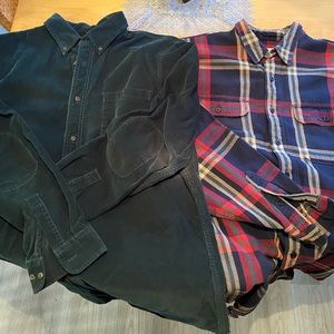 Set of TWO brand name mens shirts!